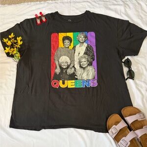 Golden Girls Graphic Tee with Rainbow Design